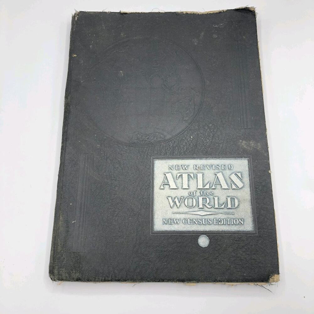 VTG 1935 New Revised Atlas of the World Syndicate Publishing Co. Antique Maps